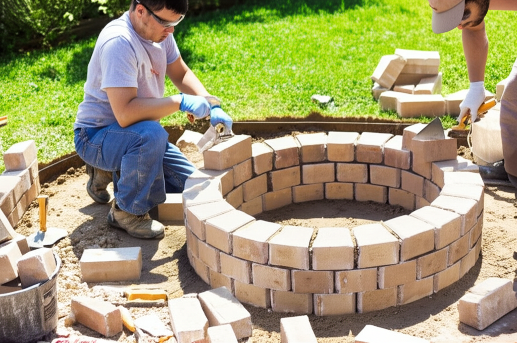 Fire pit installation